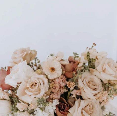 Today's Bride Magazine on Instagram: "Let's put things in neutral for a minute. Why? Because neutrals can be gorgeous! Wedding coordinator @ashley.forsyth.designs Dress: @featherandpearlbeautifulthings Decor: @special_event_rentals Model: @neevemolloy_ Stationery: @evelyn.laibaker Venue: @parkhillstudios Photographers: @ridgetownphotography @shannonfordphoto Florals: @wildfloraandco Design & Coordination: me! #todaysbridemag #todaysbride #neutralwedding #neutraldecorideas #tablescape #flower White And Neutral Wedding Florals, Wedding Bouquets Neutral Colors, Brown Neutral Wedding Theme, Cream Wedding Florals, Neutral Florals Wedding, Neutral Wedding Flowers Centerpieces, Neutral Boutonniere, Neutral Floral Arrangements, Neutral Wedding Color Palette