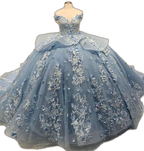 Beige Quinceanera Dresses, Blue Quince Dress, Light Blue Quinceanera Dresses, Blue Quinceanera Dresses, Cinderella Sweet 16, Blue Sweet 16, Most Pinned, Dusty Blue Dress, Quinceanera Planning