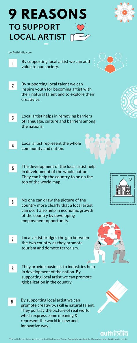 9 reasons to support local artists, Infographic design by Authinda. Support local business grow. Infographic on supporting small business of handicrafts, crafts and handmade products. Infographic on reasons to support them. Best Clarifying Shampoo, Adolescent Health, La Pollution, Clarifying Shampoo, Types Of Cancers, Best Shampoos, Middle School Student, Art Therapy, Pollution