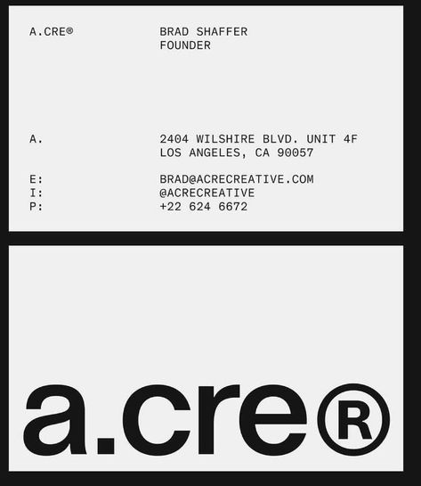 Brutalist Business Card, Clean Typography Design, Clean Branding Design, Business Card Layout, Brand Card, Shipping Design, Business Cards Layout, Minimalist Card, Business Card Design Inspiration