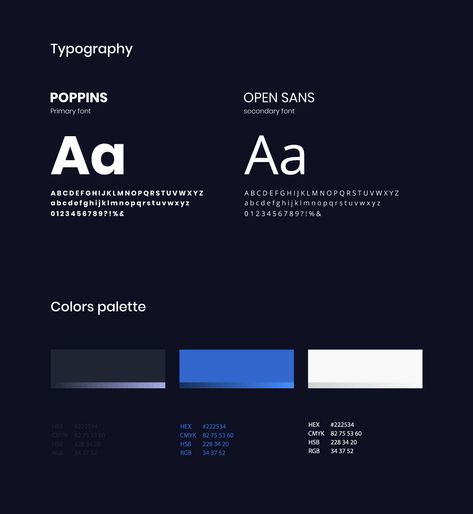 Blue Black White Palette, Blue And White Design Graphic, Black And Blue Branding, Navy Website Design, Navy Blue Website Design, Ui Design Color Palette, Blue Black Color Palette, Navy Logo Design, Navy Blue Branding