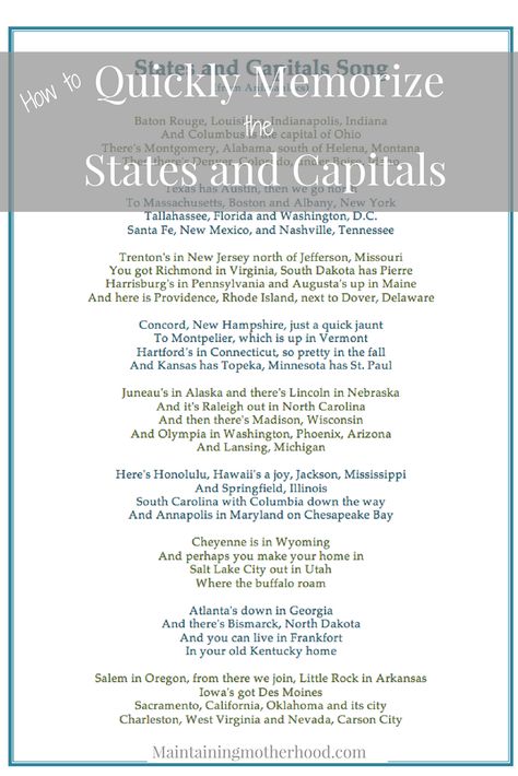 How to Quickly Memorize States and Capitals – Maintaining Motherhood Geography Homeschool, Learning States, Homeschool Montessori, Social Studies Education, American History Lessons, States And Capitals, Teaching Geography, 5th Grade Social Studies, Homeschool Geography