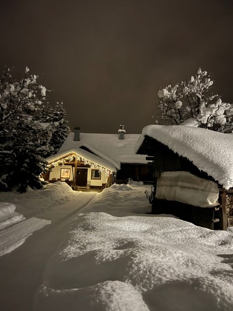 #snow #winter #alps #house #slovenia #kranjskagora # Winter House Aesthetic, Christmas Snow Aesthetic, Warm Winter Aesthetic, Slovenia Winter, Snow Hotel, Snow Cabin, Snow House, Deep Snow, Christmas Dreaming