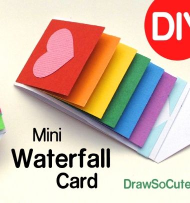 Follow along to learn how to create these awesome mini waterfall message cards step by step (flip card). This is a easy DIY craft tutorial that only requires materials you already have at home like glue, scissors, markers and paper. This fun Emoji card and Rainbow card are just some ... Snowflake Making, Easy Birthday Cards Diy, Diy Waterfall, Waterfall Card, Paper Snowflake, Made For Kids, Craft Easy, Simple Birthday Cards, Cool Paper Crafts