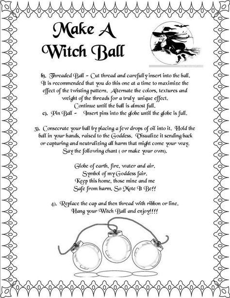 Witch Ball, Wiccan Crafts, Wiccan Witch, Magick Spells, Wiccan Spell Book, Witchcraft Spell Books, Witch Spell Book, Book Of Shadow, Witchy Crafts