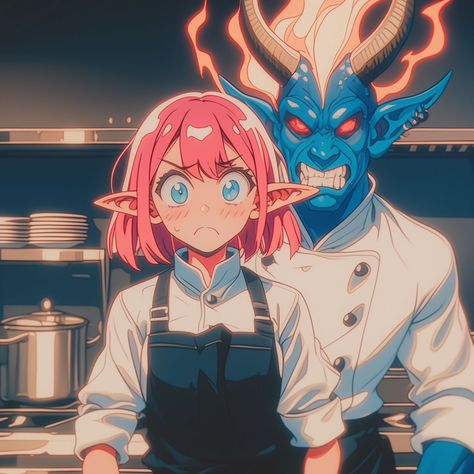 Anime Chef, Story Art, 90’s Aesthetic, Chef Life, July 7, Dark Souls, Concept Art, Chef, Anime