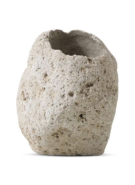 Rock Vase, Plant Arrangements, Olive Jar, Mediterranean Living, Vase For Flowers, Rock Textures, Stone Vase, Urn Vase, Pumice Stone