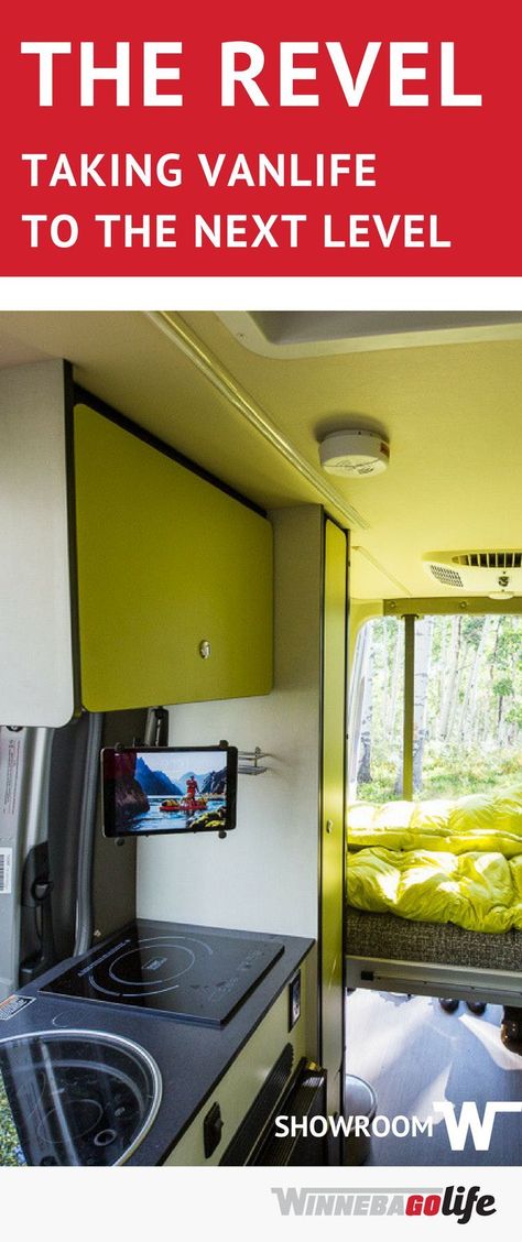 The ultimate in #VanLiving The Revel by #Winnebago. Come check out a first-hand review of the new Revel by our GoLife adventurers. You will love the interior and the amazing #storage in this #Van. And check out that #kitchen! #VanLife #WinnebagoLife Winnebago Revel, All Pins, Rv Adventure, Small Campers, Van Living, Road Trip Adventure, Perfect Model, Rv Travel, Ways To Travel