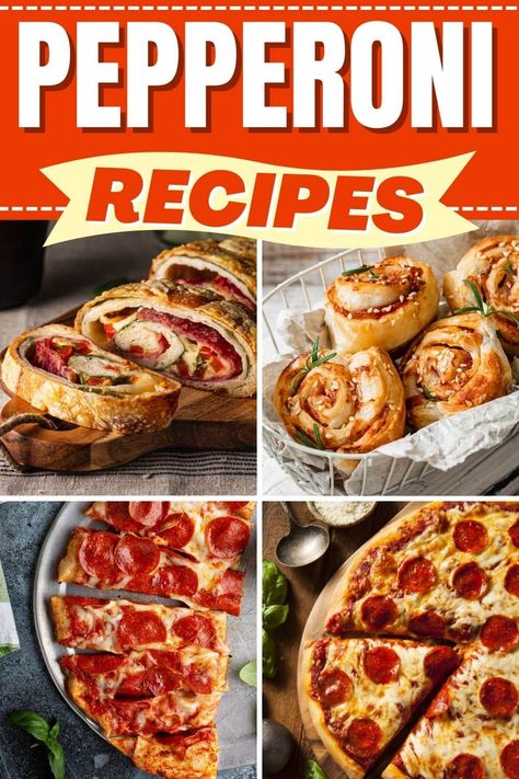 Try these pepperoni recipes for meals the family will flip for! From stromboli to grilled cheese to dip and casserole, pepperoni isn't just for pizza! Meals With Pepperoni, Uses For Pepperoni, Pepperoni Casserole Recipes, Recipes With Pepperoni, Pepperoni Appetizers, Gumbo Easy, Pizza Appetizer, Pepperoni Pizza Casserole, Pepperoni Pizza Dip