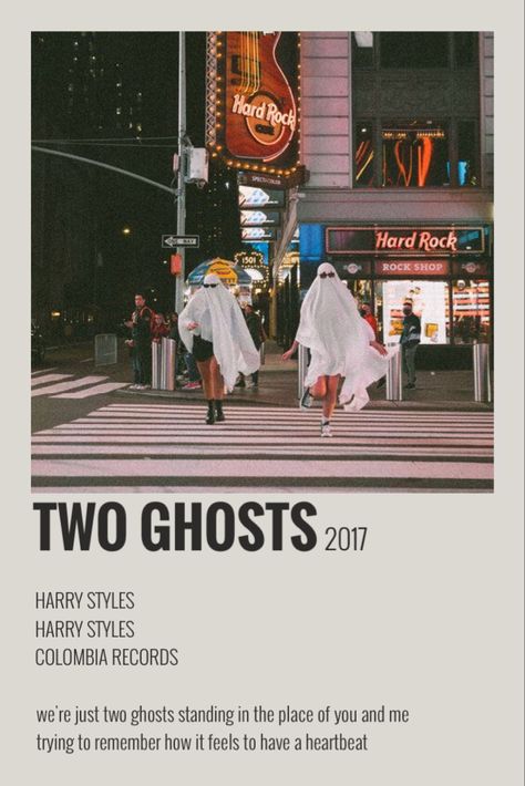 Song Vintage Posters, Two Ghosts Lyrics, Song Polaroid Posters, Music Polaroid Posters, Two Ghosts Harry Styles, Harry Styles Two Ghosts, 1d Posters, Song Polaroid, Two Ghosts