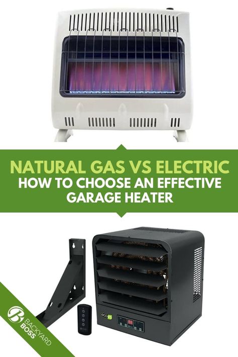 When I decided to build a workshop in my garage, I had to consider heating the space. For my setup, an electric garage heater was my choice. But every application is different, and you can use this comparison guide to help you choose whether natural gas or electricity is a better power source for a garage heater in your home.  #garagestorage #cleaningoutthegarage #organizationtips #garagestorageideas Garage Heaters Gas, Natural Gas Garage Heater, Backyard Boss, Convection Currents, Work Shop Building, Garage Heater, Nonrenewable Resources, Gas Heater, Gas Heating