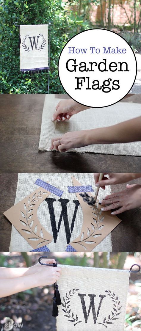 Garden Flag Diy, Garden Flags Ideas, Diy Flag, Flag Diy, Burlap Signs, Burlap Flag, Burlap Garden Flags, Burlap Projects, Design Window