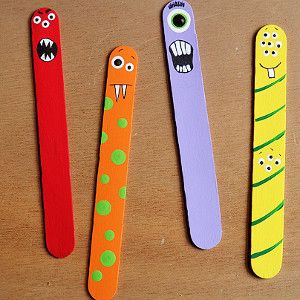 Fun and Easy Kids Crafts for All Ages - Explore, Imagine, and Create! AllFreeKidsCrafts Halloween Crafts For Kids To Make, Monster Men, Diy Spring Crafts, Monster Craft, Halloween Crafts For Toddlers, Drawing Faces, Popsicle Stick Crafts, Popsicle Stick, Halloween Diy Crafts