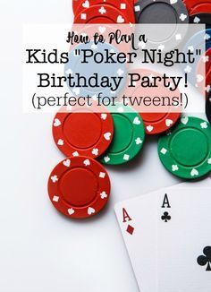 Ever since my husband and brother taught my sons how to play Texas Hold 'Em, they've been wanting to invite their friends over for a Boys Poker Night- so I thought a Boys Poker Night Birthday Party could be a fantastic party theme for a tween! If all of the kids already know how to play poker- awesome! But if not, there are lots of less complicated card games that you can play at the party instead. Here's exactly how this tween birthday party unfolds: Night Birthday Party, Birthday Party At Home, James D'arcy, Poker Party, Card Games For Kids, Poker Night, Casino Night Party, Gambling Party, Birthday Party Food