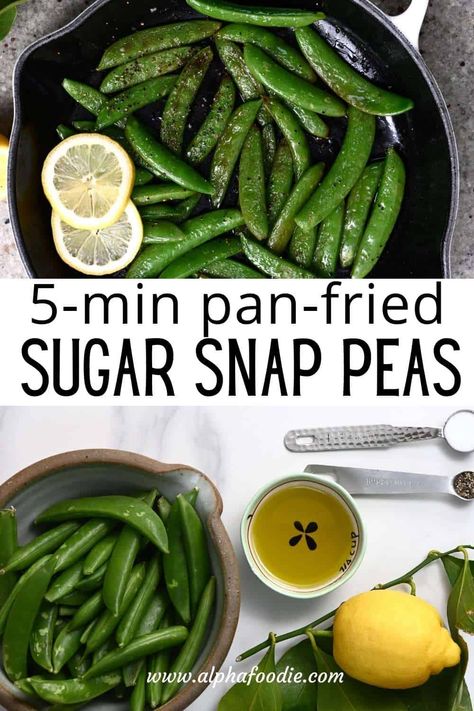 My sugar snap peas recipe doesn't hold back on flavor! Plus, it's ready in just five minutes, is vegan and gluten-free, and it makes a great side dish for any meal. Sugar Snap Peas Recipe, Sugar Snap Pea Recipe, Snap Peas Recipe, Pea Snacks, Snap Pea, Peas Recipe, Homemade Chips, Vegan Side Dishes, Pea Recipes