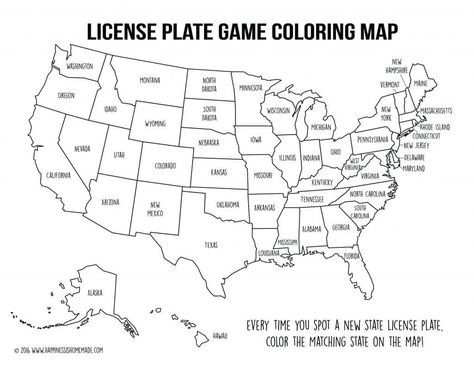 License Plate Game Printable Free Prints, World Map Coloring Page, Map Game, Trip Games, Destination Vacation, Dc Trip, Road Pictures, Map Games, Road Trip Map