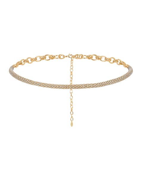 Gold chain choker