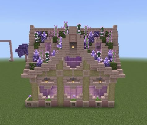 Cherry House, Minecraft Kingdom, Minecraft Decoration, Rumah Minecraft Sederhana, Minecraft Banner Designs, Bangunan Minecraft, Minecraft Farm, Minecraft Cottage, Easy Minecraft Houses