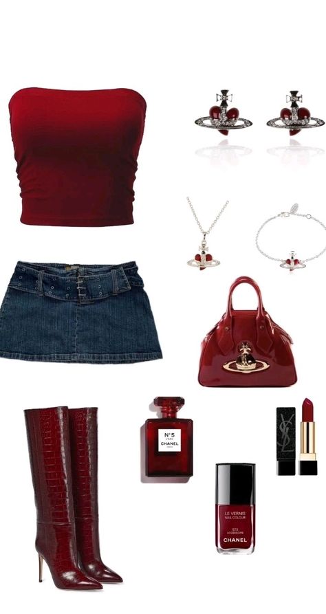 Red Night Out Outfit, Night Out Outfit Skirt, Dinner Party Outfit Classy Night, Outfit Inspo Fancy, Night Out Outfit Clubwear, 00s Mode, Populaire Outfits, 2000s Fashion Outfits, Modieuze Outfits