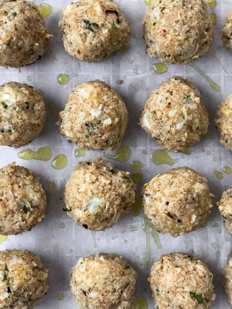 Cauliflower Balls Recipes, Cauliflower Meatballs, Plant Based Meatballs, Best Vegan Meatballs, High Protein Vegan Meatballs, Veggie Balls Vegan Meatballs, Quick Supper Meals, Vegan Lentil Meatballs, Quinoa Balls