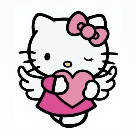 Hello Kitty Angel, Images Hello Kitty, Hello Kitty Printables, Hello Kitty Tattoos, Hello Kitty Crafts, Hello Kitty Images, Angel Drawing, Change My Mind, Hello Kitty Cartoon