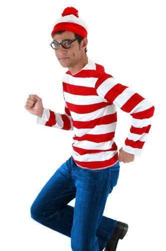 10 Easy Last Minute Halloween Costumes for Lazy People - RedFlagDeals.com Where's Waldo Costume, Waldo Costume, Easy College Halloween Costumes, Mens Fancy Dress, Fancy Dress Halloween Costumes, Where's Waldo, Wheres Waldo, Diy Kostüm, College Halloween