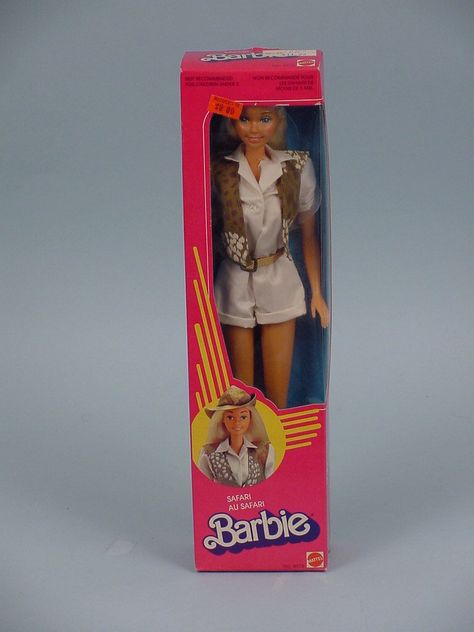 80's Safari Barbie Safari Barbie Costume, Safari Barbie, Cowgirl Barbie, 80s Barbie, Barbie 80s, Barbie 90s, Barbie Costume, Stetson Hat, Barbie Toys