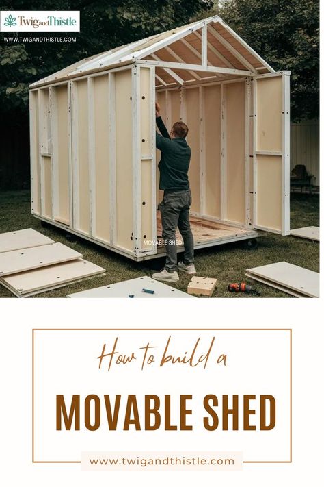 Build Your Own Storage Shed, Portable Shed Ideas, How To Build A Shed, Diy Outdoor Shed, Temporary Shed, Diy Shed House, Small Outdoor Shed, 12x24 Shed, Cheap Storage Sheds