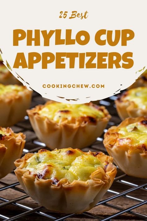 Phyllo Cup Appetizers, Phyllo Appetizers, Cup Appetizers, Mini Food Appetizers, Phyllo Dough Recipes, Phyllo Recipes, Phyllo Cups, Pastry Appetizer, Mini Appetizers