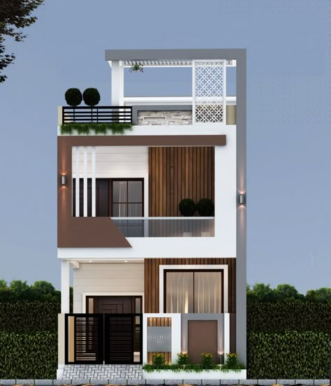 Make My House offers a wide range of Readymade House plans at affordable price. This plan is designed for 20x56 West Facing Plot having builtup area - 1120 SqFT with Modern Floorplan for Duplex House. West Face Duplex House Elevation, West Facing Duplex House Elevation, Simple Duplex House Plans, 2 Floor Elevation Design West Facing, West Facing House Elevation G+1, Simple Duplex House Design, Duplex House Elevation, Simple Elevation, House Elevations