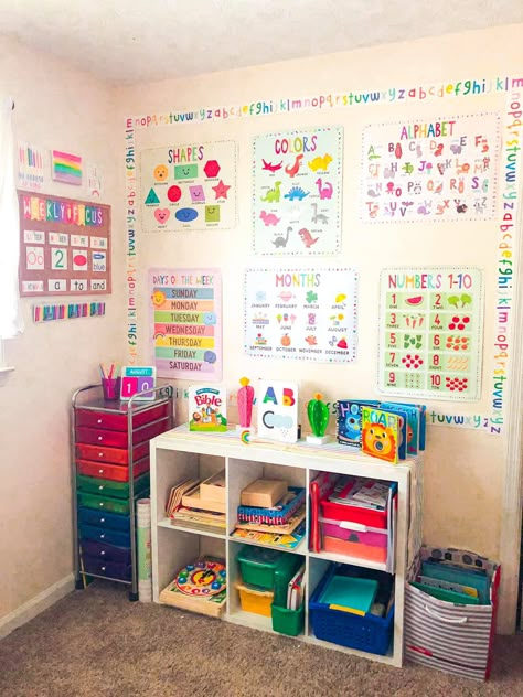 Bcba Organization Ideas, Homeschool Room Ideas Preschool, Learning Corner At Home Toddler, Toddler Classroom Ideas Daycares, Preschool Classroom Set Up, Toddler Classroom Ideas, School Room Ideas, Preschool Classroom Ideas, Daycare Classroom Setup