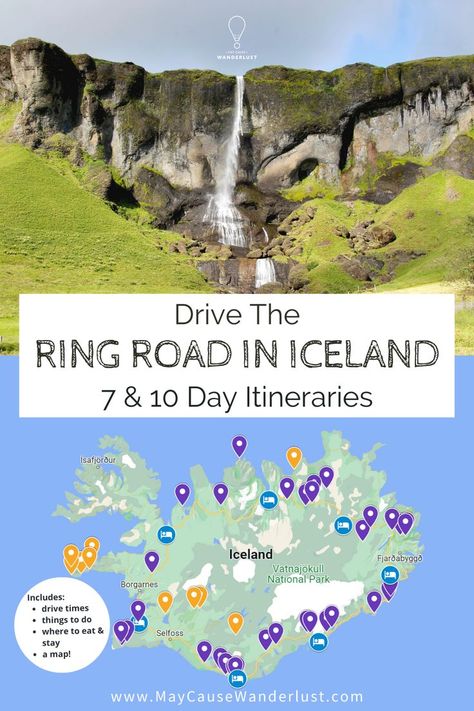 Iceland Campervan, Iceland Ring Road, Iceland Summer, Iceland Map, Iceland Vacation, Iceland Adventures, Iceland Road Trip, Iceland Itinerary, Travel Guide Book