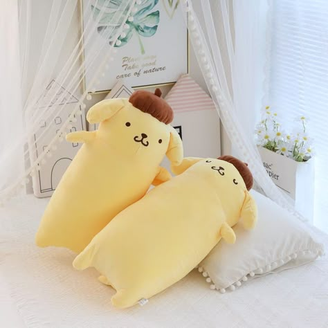 Pom Long Plush Doll This adorable Pom Long Plush Doll is the perfect companion for any child. With its soft and huggable material, it offers comfort and reassurance, making it a great gift for any occasion. Its cute design and long plush fur will bring joy and happiness to anyone who snuggles with it. Pompompurin Plush, Pompom Purin, Sanrio Pompompurin, Pom Purin, Cottagecore Dark Academia, Pom Pom Purin, Luxury Pillows Decorative, Cottagecore Dark, Bedroom Stuff