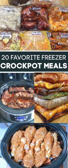 Freezer Crockpot Recipes, Crockpot Meal, Freezer Dinners, Slow Cooker Freezer Meals, Freezer Friendly Meals, Freezable Meals, Freezer Meal Planning, Healthy Freezer Meals, Easy Freezer Meals