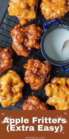 Easy Apple Fritters Recipe, Baked Apple Fritters, Apple Fritter Bread, Apple Recipes Easy, Apple Fritter, Apple Dessert Recipes, Fritter Recipes, Apple Fritters, Air Fryer Recipes Easy