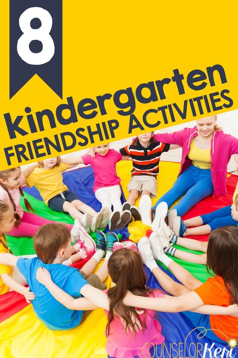 Kindergarten Friendship Activities for Group Counseling Kindergarten Friendship, School Counseling Ideas, Preschool Friendship, Friendship Crafts, Group Counseling Activities, Friendship Lessons, Friendship Theme, Friendship Skills, Friendship Activities