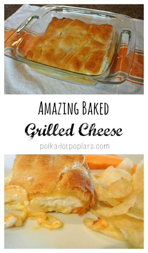 Grilled Cheese Crescent Rolls, Crescent Roll Grilled Cheese, Grilled Cheese Recipes Gourmet, Baked Grilled Cheese, Velveeta Recipes, Hot Sandwiches, Recipes Gourmet, Cream Cheese Crescent Rolls, Cheese Crescent Rolls