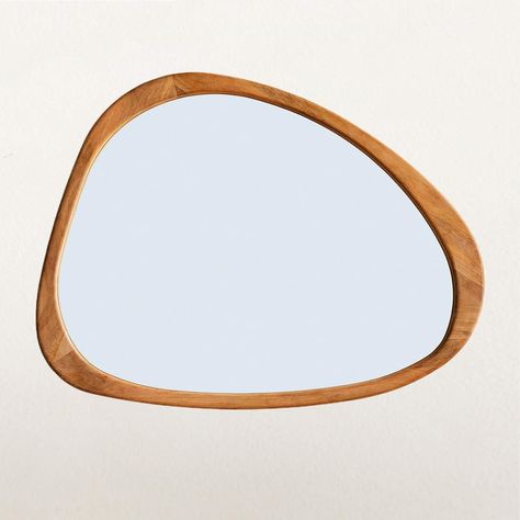 PRICES MAY VARY. Inspired by Italian mid-century design. Curved silhouette adds light and movement. Great for above sofas or entryways. The wood frame is sustainably sourced. 39"w x 1.6"d x 45"h. Solid acacia wood frame. Hangs vertically or horizontally. Includes snap screw and anchor for wall mounting. Sold individually. Made in China 39"w x 1.6"d x 45"h. Solid acacia wood frame. Mcm Large Mirror, Mid Century Modern Rectangle Mirror, Irregular Mirror Wood Frame, Timber Oval Mirror, Wood Rounded Mirror, Danish Wall Mirror, Mid Centry Modern Mirror, Vanity Mirror Mid Century, Wood Mirror Organic