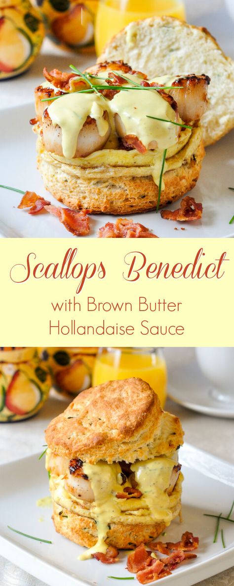 Wedding Day Brunch, Fancy Brunch, Fancy Breakfast, Rock Recipes, Easter Brunch Food, Breakfast And Brunch, Scallop Recipes, Hollandaise Sauce, Fancy Wedding