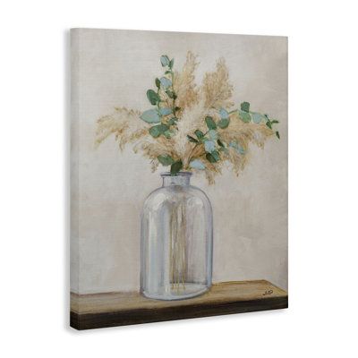 Our stretched canvas, floating framed, framed giclée and wall plaques are created with only the highest standards. We print with high quality inks. The art comes ready to hang with no installation required. | Bungalow Rose Eucalyptus Herb Vase Canvas Wall Art by Julia Purinton | Home Decor | C111867123_846980249 | Wayfair Canada Living Room Canvas, Wall Art Plaques, Lithograph Print, Bathroom Wall Art, Art Themes, White Home Decor, Online Art Store, Giclee Art, Canvas Home