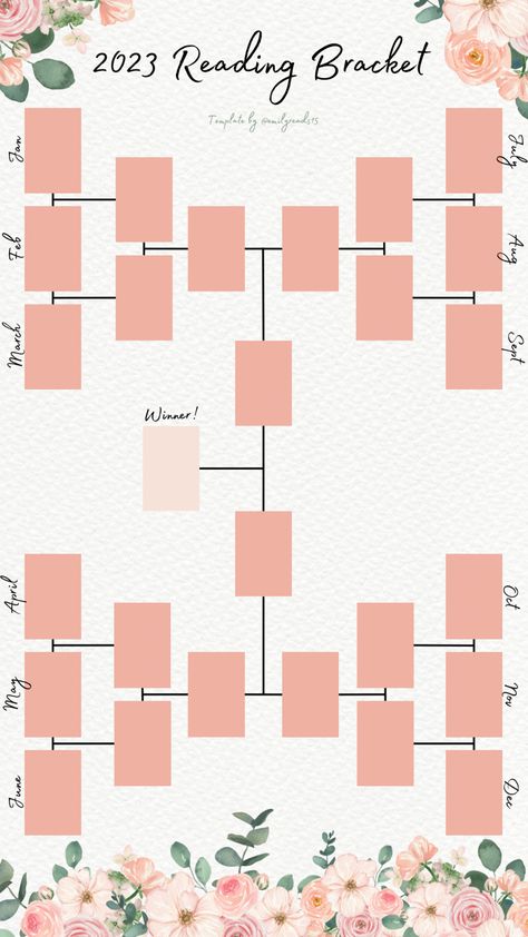 Reading Bracket Template 2024, Bookstagram Aesthetic Colorful, 2024 Book Bracket, Meet The Bookstagrammer, Reading Bracket, Book Bracket, Bookish Templates, Book Questions, Reading Template