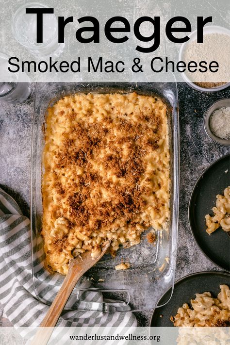 Traeger Mac & Cheese just might be the easiest side dish recipe ever. With 5 different types of cheese, you know it's going to be good. Smoker Mac And Cheese, Smoked Mac N Cheese Recipe, Creamy Food, Mac And Cheese Sauce, Smoked Mac And Cheese, Easy Mac N Cheese, Chickpea Burger, Easy Cheese Recipes, Bacon Mac And Cheese