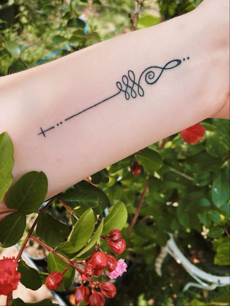 #unalometattoo #tattoo #aesthetic #tiktok #flowers #cross Unalome Tattoo With Cross, Wing Tattoos On Wrist, Tattoo Gemini, Wing Tattoos, Piercing Inspiration, K Tattoo, Unalome Tattoo, Tattoo Aesthetic, Gemini Tattoo