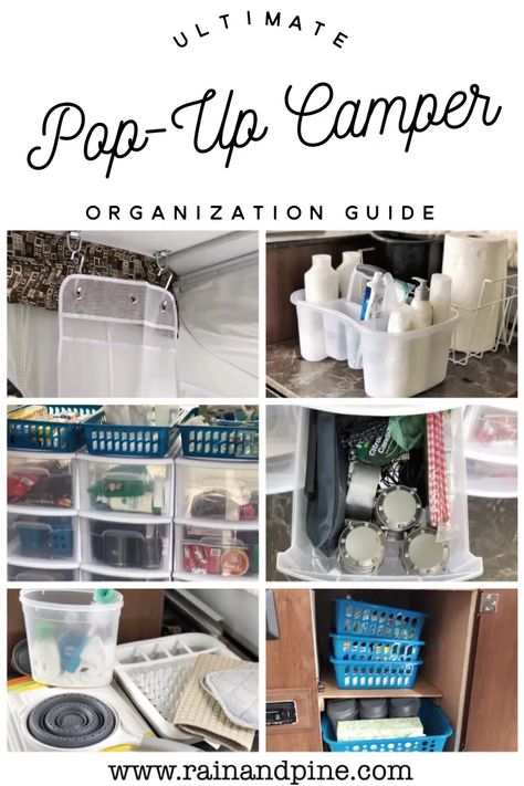 Organisation En Camping, Camping Hacks With Kids, Camping Ideas For Couples, Camper Diy, Zelt Camping, Camping Bedarf, Pop Up Trailer, Camping In The Rain, Camper Organization