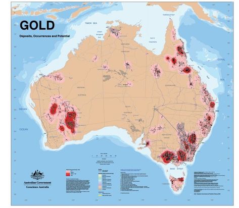 Eureka Stockade, Gold Deposit, Australian Maps, Gold Map, Australia History, Gold Prospecting, Australian Gold, Gold Investments, Australia Map