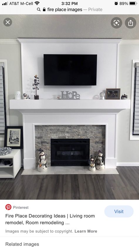 Brick Fireplace Makeover Ideas Modern, Fireplace Makeover Modern, Tv Mantel, Fireplaces Makeover Modern, Beige Sofa Living Room, Faux Fireplace Mantels, Tv Mounted, Fireplace Diy, Mantel Ideas