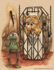 Amy Mebberson, Kermit And Miss Piggy, Pocket Princesses, Sesame Street Muppets, Kali Ma, Iron Maiden Eddie, Fraggle Rock, The Muppet Show, Muppet Babies