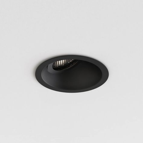 Minima Slimline 25 Fire-Rated IP65 Recessed Downlights, Recessed Ceiling, Black Fire, Hallway Lighting, Dimmable Lamp, Wet Rooms, Interior Lighting, Polished Chrome, Bathroom Lighting