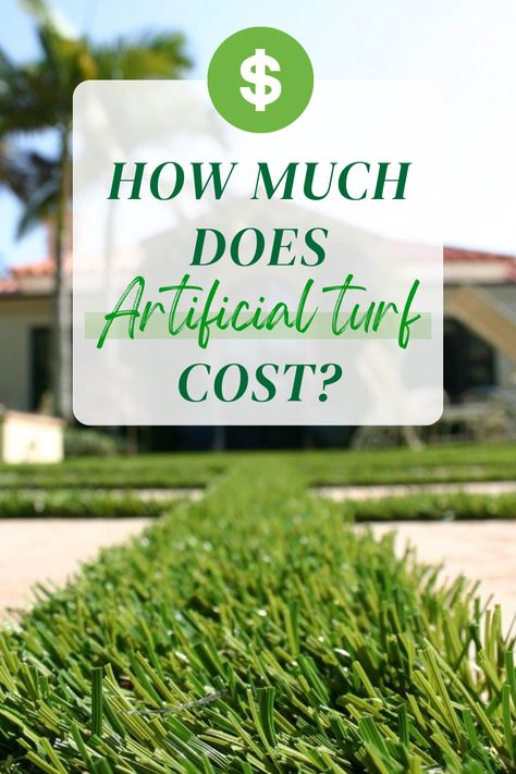 Picture of artificial turf with text "how much does artificial turf cost?" Realistic Artificial Turf, Artificial Turf Backyard, Artificial Turf Landscaping, Turf Backyard, Installing Artificial Turf, Artificial Turf, Artificial Grass, Investment, Nature