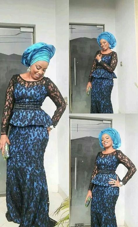 Simply Lovely Dress For Older Women, Lace Skirt And Blouse Styles, Lace Styles For Wedding, African Evening Dresses, Lace Skirt And Blouse, Nigerian Dress Styles, Skirt And Blouse Styles, Nigerian Lace Styles, African Lace Styles